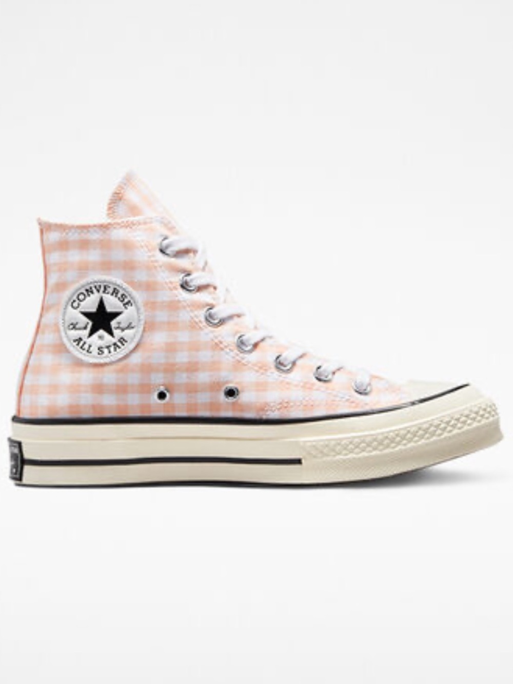 Converse Chuck 70 Exclusive Gingham Cheeky Coral/Egret Women’s size 8 NEW! RARE!